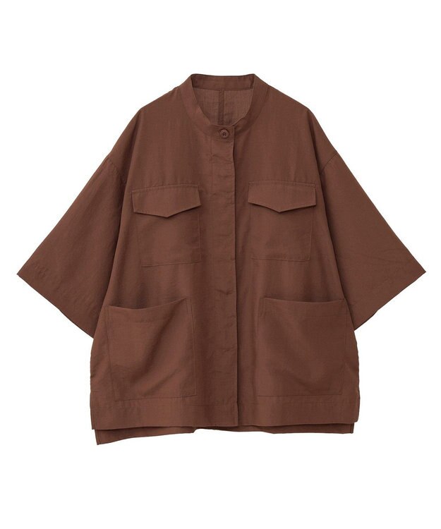 Green Parks ミリタリーシャツジャケット Brown