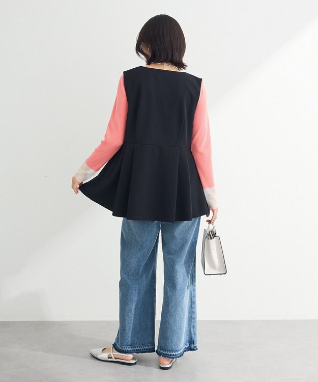 Green Parks きれいシルエットジレ Black