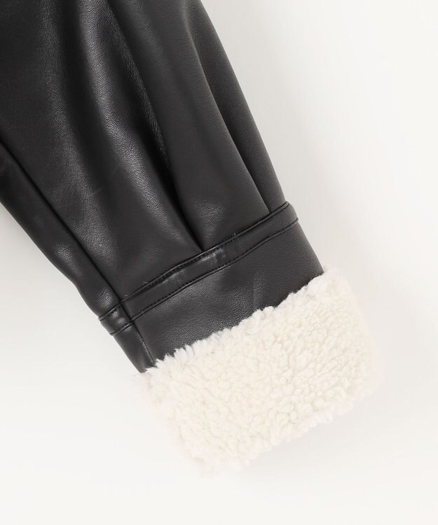 Feroux 【古畑星夏さん着用】ボアフライト ジャケット ブラック系