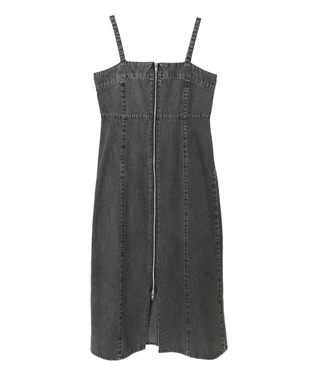 Green Parks ・ＥＬＥＮＣＡＲＥ　ＤＵＥ　デニムＷ－ＺＩＰジャンスカ Black