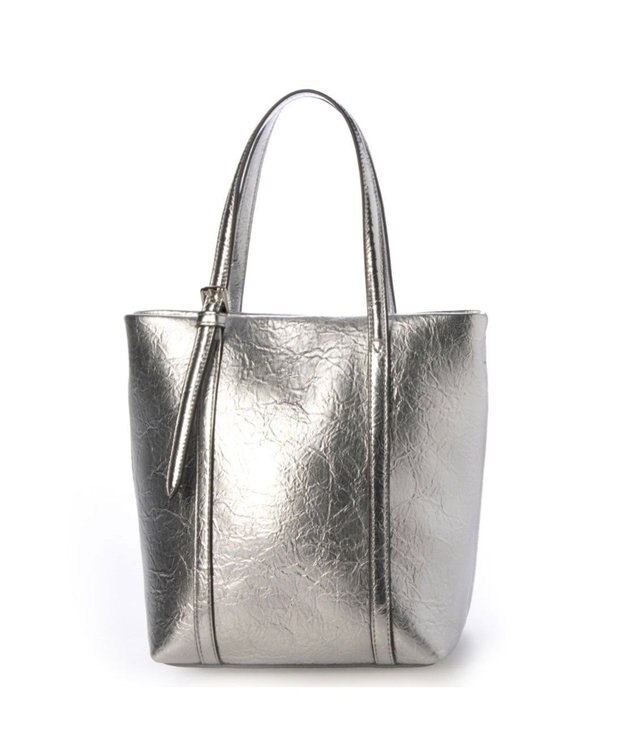 UNBILLION カシュカシュ cachecache / クラッシュメタリック2wayミニトート シルバー