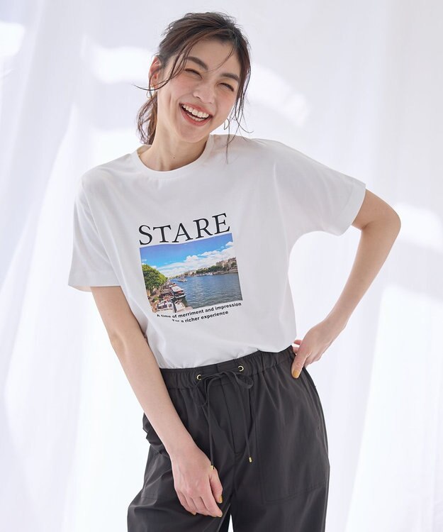 ANY オーガビッツロゴ・フォトTシャツ オフ×フォト