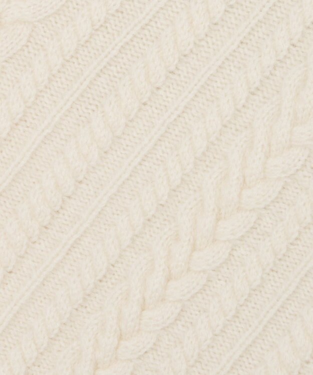 JOSEPH 【洗える】ジオメトリックケーブルニット Ivory