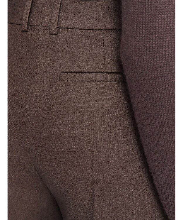 JOSEPH ライトフランネル　ワイドトラウザーズ Carob