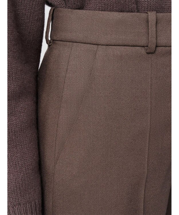 JOSEPH ライトフランネル　ワイドトラウザーズ Carob