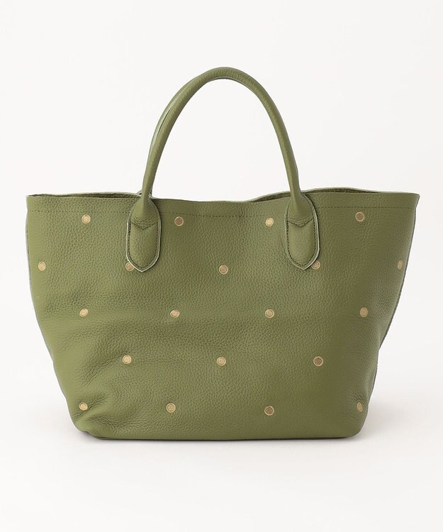 UNBILLION ペルケ perche / 牛革ドット刺繍トートバッグ OL