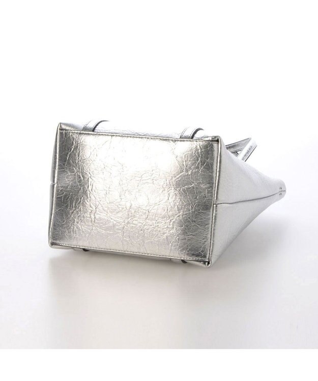 UNBILLION カシュカシュ cachecache / クラッシュメタリック2wayミニトート シルバー