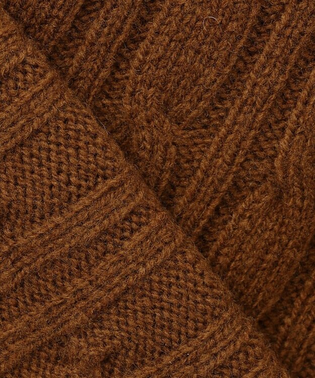 J.PRESS MEN 【WEB限定】ケーブルクルーネックニット ベージュ系