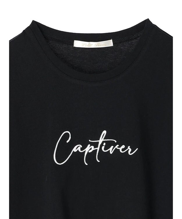 Green Parks ・Ｐｅｔｉｔ　Ｆｌｅｕｒ　ロゴ刺繍Ｔシャツ Black