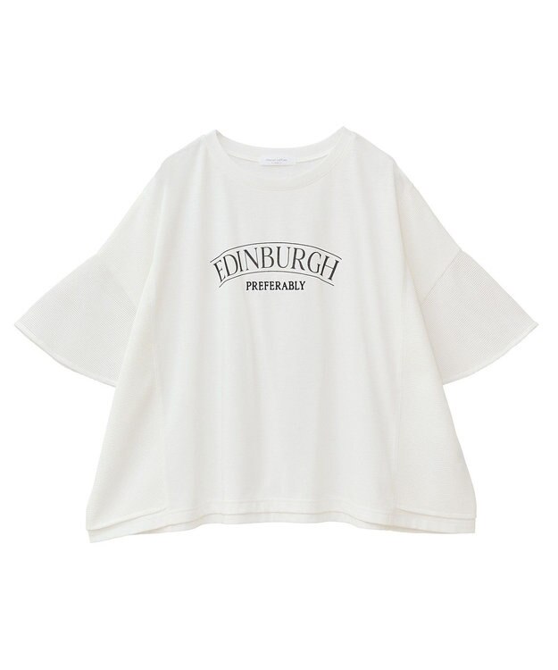 Green Parks 袖メッシュドッキングロゴプルオーバー Charcoal Gray