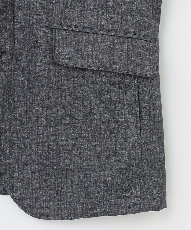 JOSEPH ABBOUD 【キングサイズ・軽量・撥水加工】メランジストレッチジャケットブルゾン グレー系