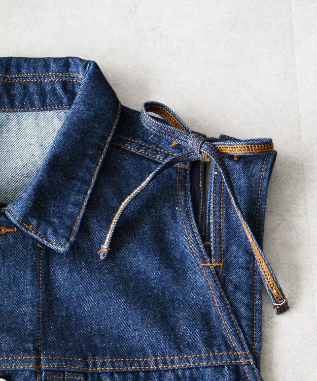 CRAFT STANDARD BOUTIQUE デニムリボンベスト Dark Indigo