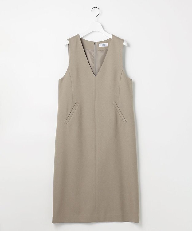 J.PRESS LADIES L ツムギートflannel ジャンパースカート ベージュ系