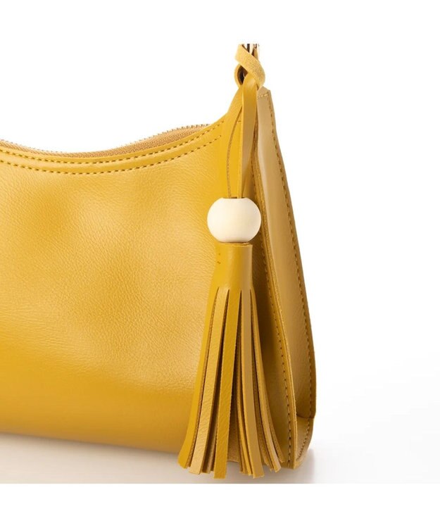 UNBILLION cachecache ウッドボールタッセルショルダー イエロー