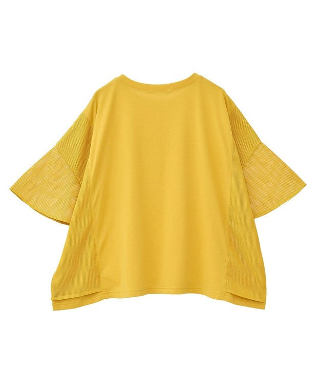 Green Parks 袖メッシュドッキングロゴプルオーバー Charcoal Gray