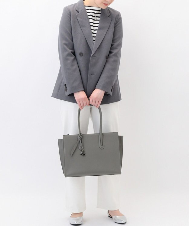 ACE BAGS & LUGGAGE W&.Day/Night スムーク トートバッグ A4サイズ 19192 ダブルアンドデイナイト ダークグレー