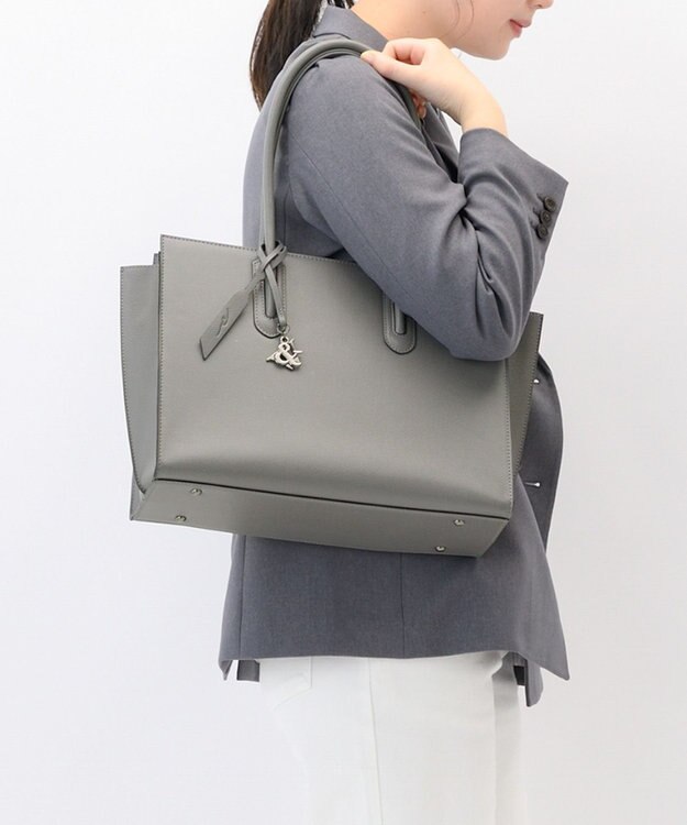 ACE BAGS & LUGGAGE W&.Day/Night スムーク トートバッグ A4サイズ 19192 ダブルアンドデイナイト ダークグレー