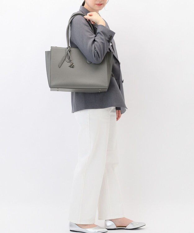 ACE BAGS & LUGGAGE W&.Day/Night スムーク トートバッグ A4サイズ 19192 ダブルアンドデイナイト ダークグレー