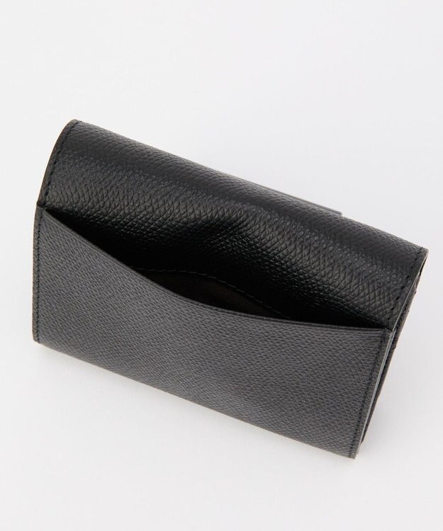 russet 【2025AW新作】プレートレザーギャルソンウォレット(SO-429) Black