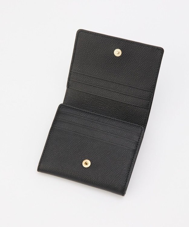 russet 【2025AW新作】プレートレザーギャルソンウォレット(SO-429) Black