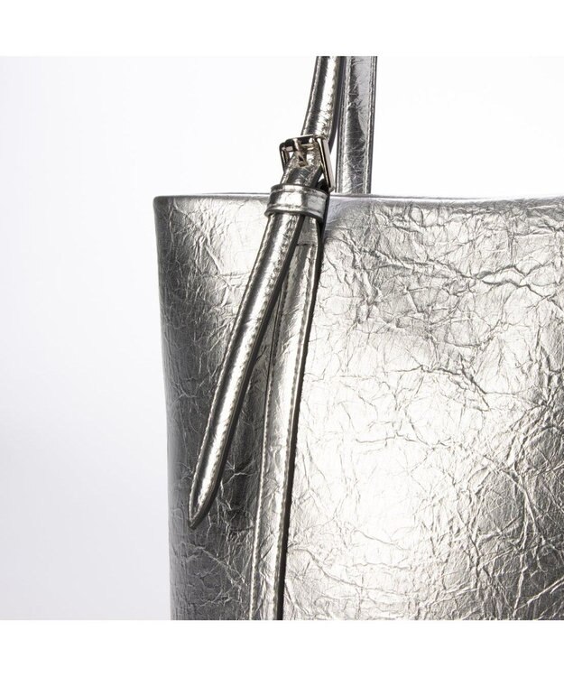 UNBILLION カシュカシュ cachecache / クラッシュメタリック2wayミニトート シルバー