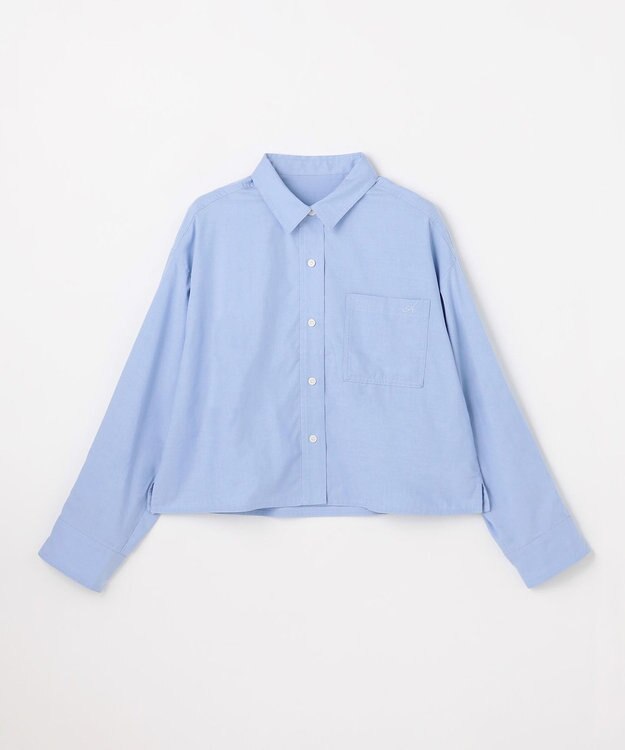 ANY ANYクロップドシャツ ライトブルー