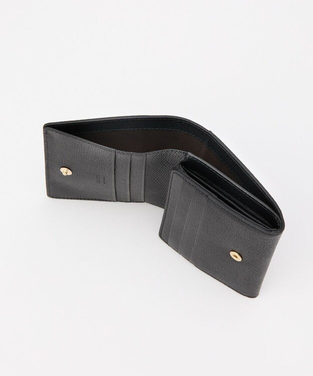 russet 【2025AW新作】プレートレザーギャルソンウォレット(SO-429) Black