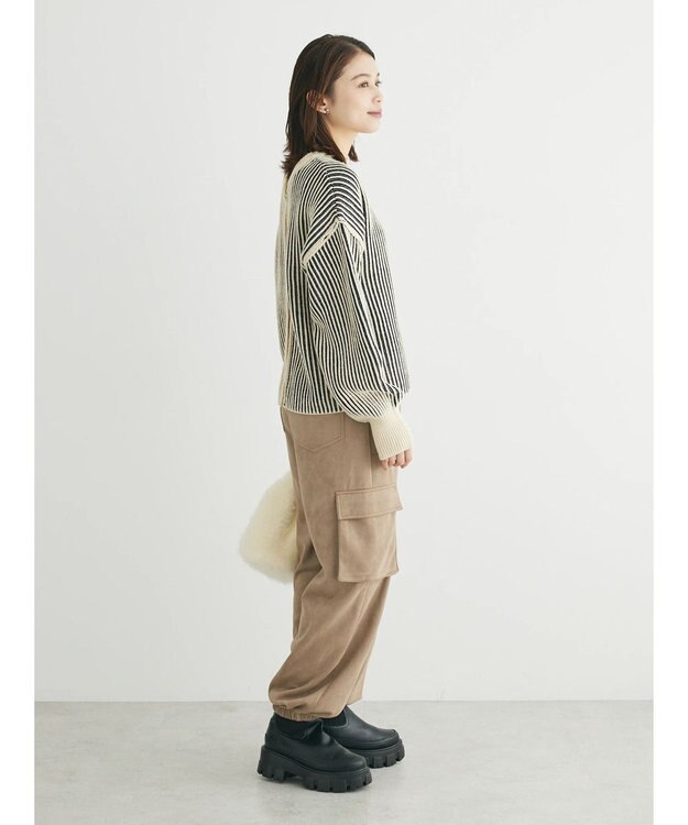 Green Parks ２ｗａｙ前後ニットプルオーバー Light Beige