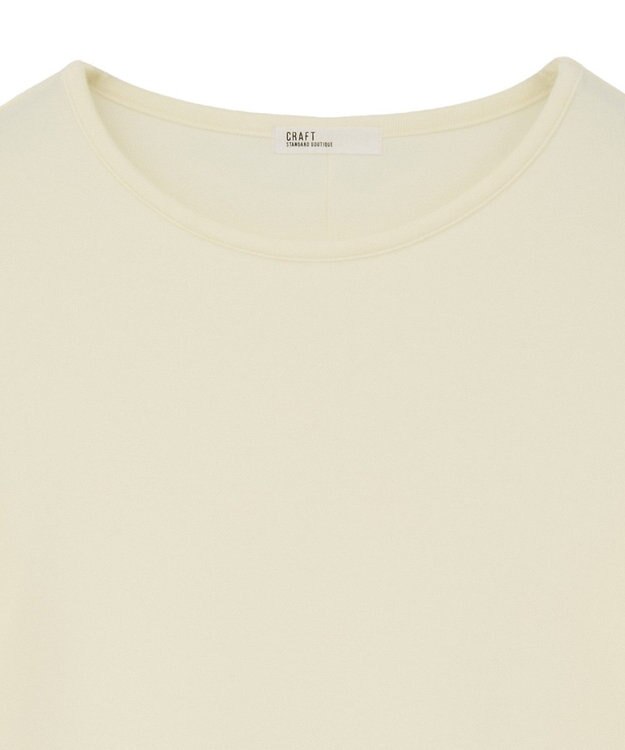 CRAFT STANDARD BOUTIQUE クルーネックバックメローカットソー Ivory