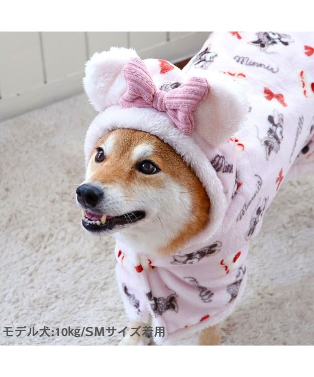 PET PARADISE ディズニー ミニー 着る毛布 《ケーキ柄》 中型犬 ピンク