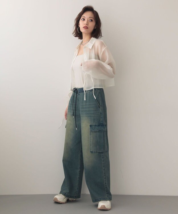 Green Parks ＥＧＯＩＳＴドロストシアーシャツ Ecru