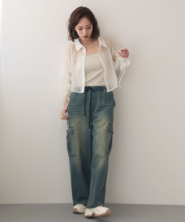 Green Parks ＥＧＯＩＳＴドロストシアーシャツ Ecru