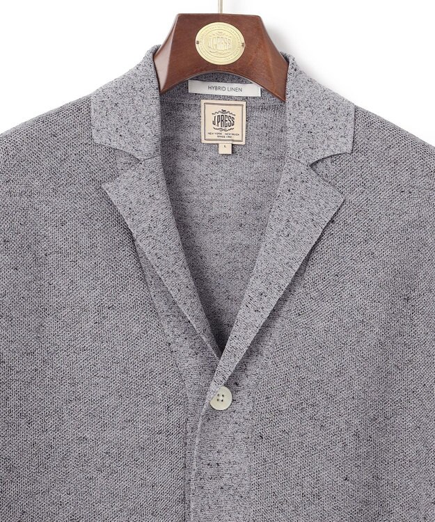 J.PRESS MEN 【HYBRID LINEN】ニットジャケット ライトグレー系7