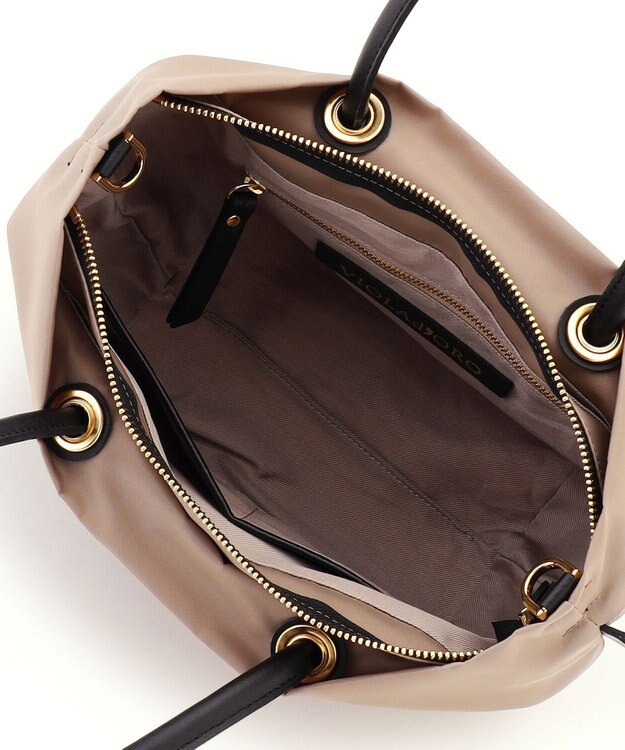 23区 VIOLAd'ORO 2WAY ナイロン トートバッグ (Sサイズ) ベージュ系