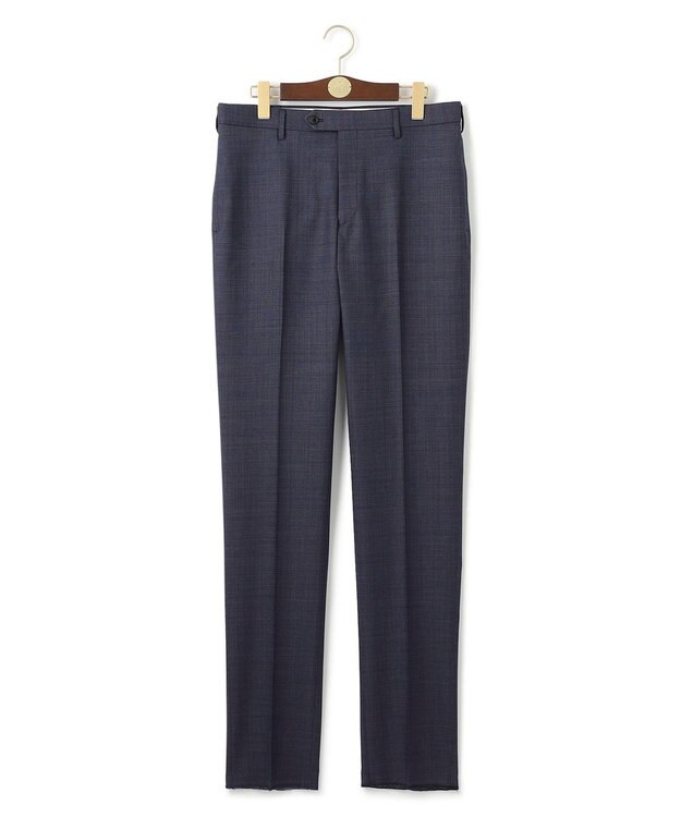 J.PRESS MEN 【ストレッチ / ウォッシャブル可】パワーストレッチウール インディゴルック スラックス ブルー系