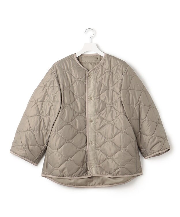 J.PRESS YORK STREET 【UNISEX】ナイロンワッシャーショートモッズコート ベージュ系