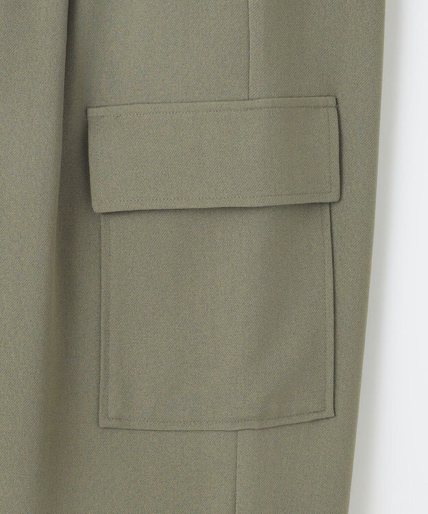 SHARE PARK LADIES サイドポケットブッチャーパンツ カーキ系