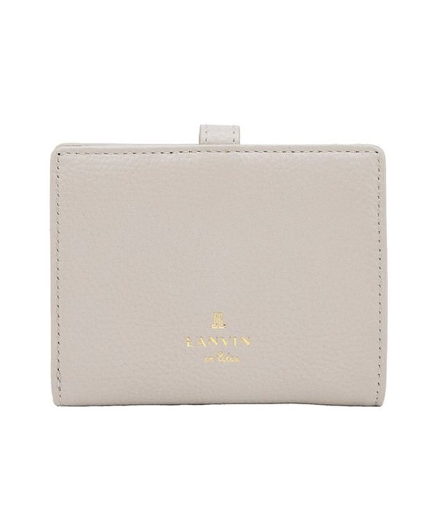 LANVIN en Bleu リュバン コンパクト二つ折り財布 ベージュ