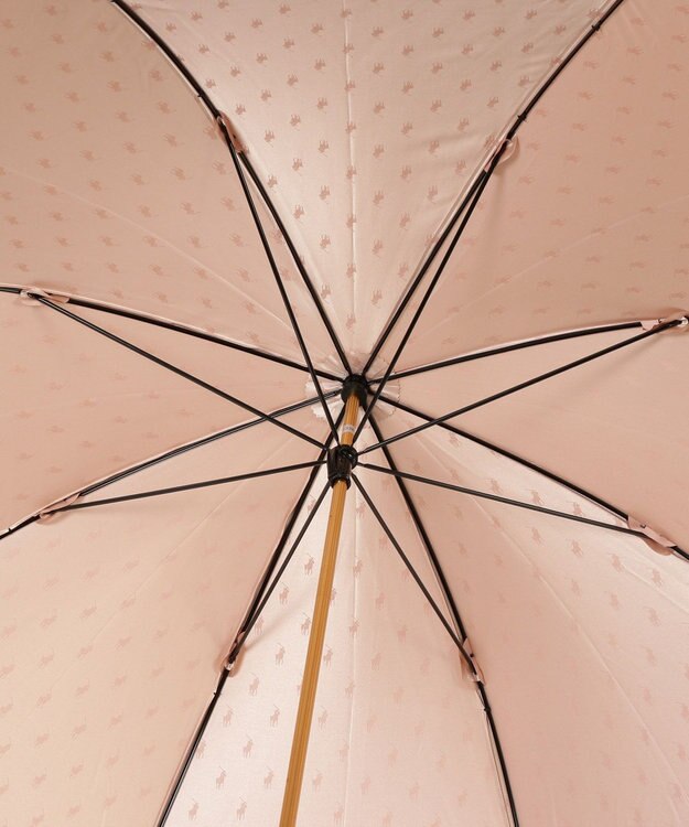 MOONBAT 【日本製】POLO RALPH LAUREN 長傘 ポロポニージャカード ピーチ