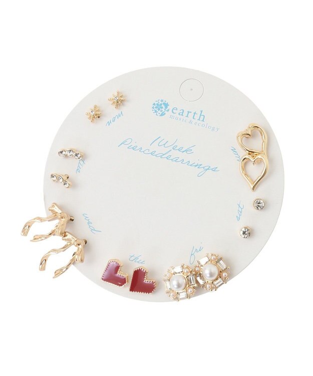 earth music&ecology １ＷＥＥＫピアスセット Gold