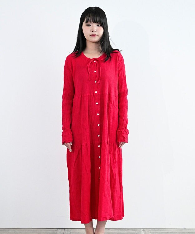 crêprie tsumori chisato creperie DRESS クレプリ ロングワンピース RED