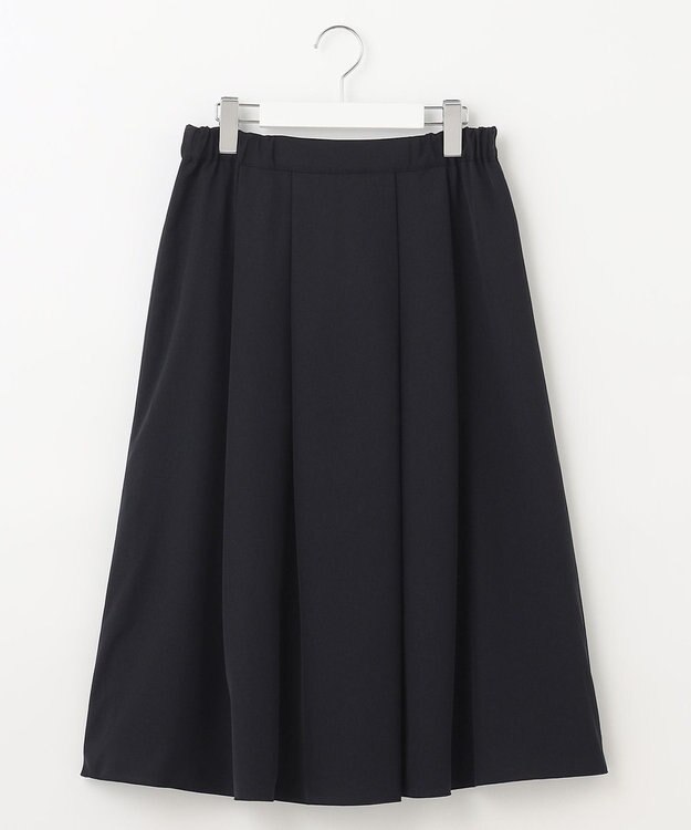 自由区 【XSサイズ～/洗える/リバーシブル】フラワーオパール リバーシブルスカート ネイビー系