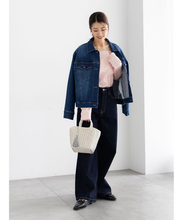 Te chichi 前後2WAYネックデザインロンT《2026 spring catalog item》 ピンク