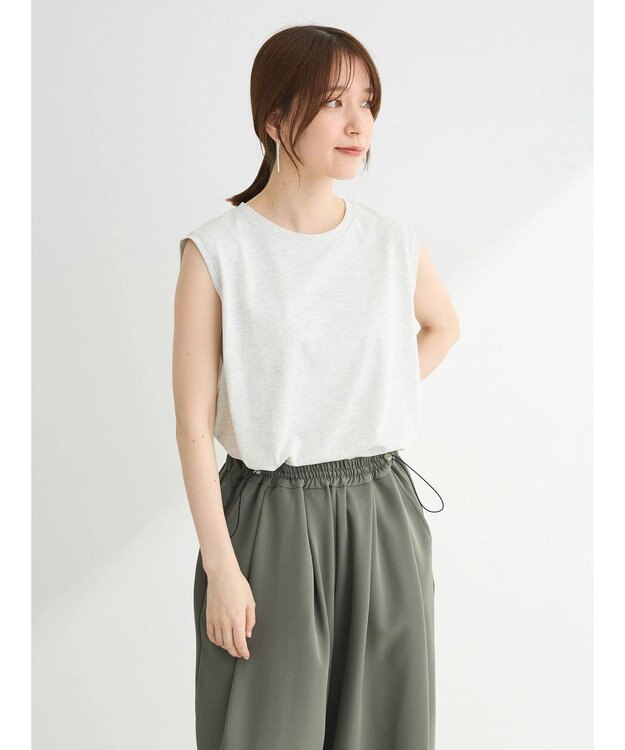 Green Parks 汗染み防止ノースリーブプルオーバー Light Gray Mixture