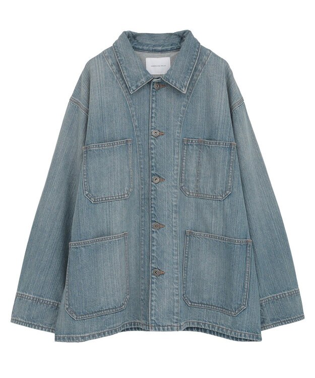 AMERICAN HOLIC デニムカバーオールジャケット Light Indigo