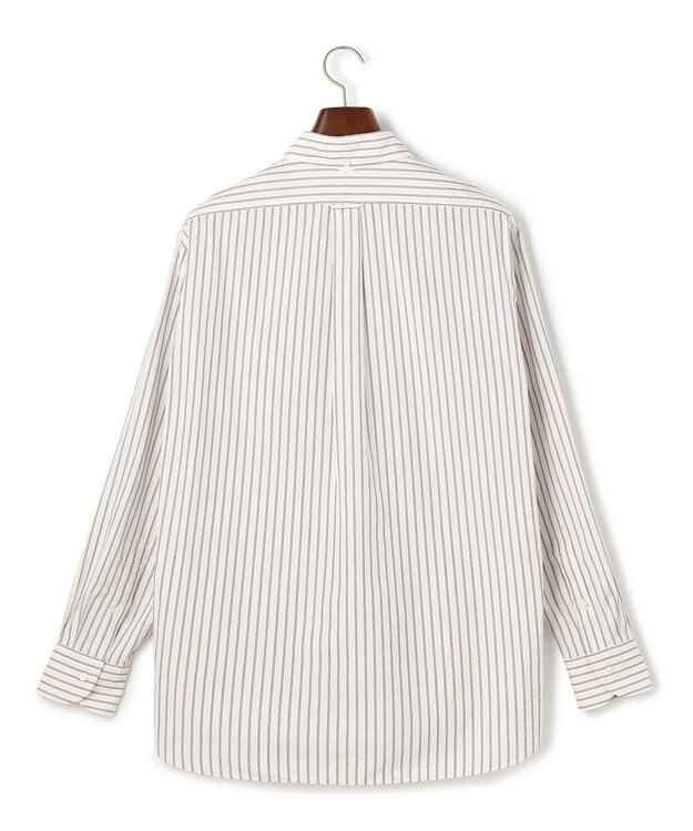 J.PRESS MEN 【SUPIMAコットン使用】マルチストライプブロードシャツ / B.D. アイボリー系1
