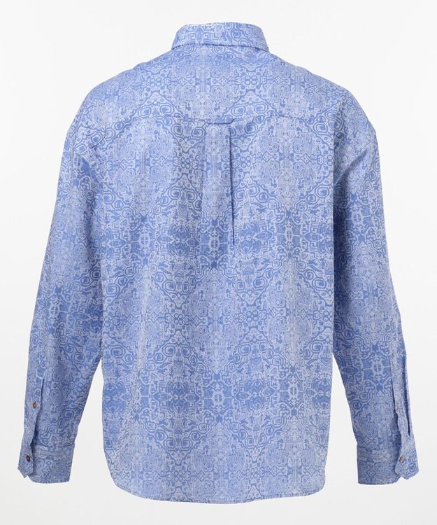 JOSEPH ABBOUD MOUNTAIN 【SPACE】OGジャガード シャツ サックスブルー系