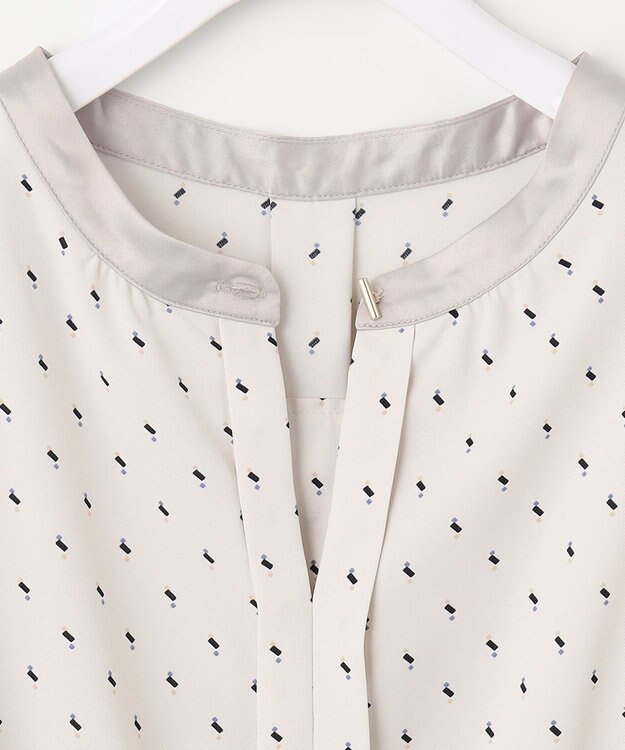 ANY SIS 【洗える】2WAYネック ワンピース アイボリーベース