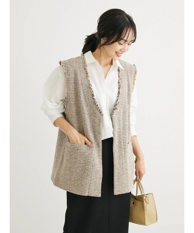 Green Parks 胸元ポケットイージーケアシャツ Off White