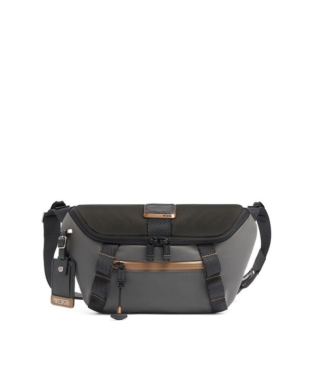 TUMI メンズ  Alpha Bravo 「スクワッド」ユーティリティ・クロスボディ オブシディアン
